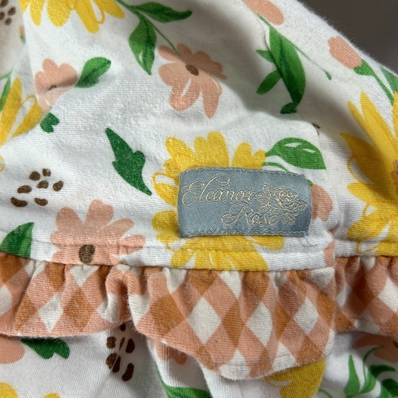 Elanor Rose White and Yellow Sunflower Floral Everly Dress -Size 6/7 - Picture 3 of 5